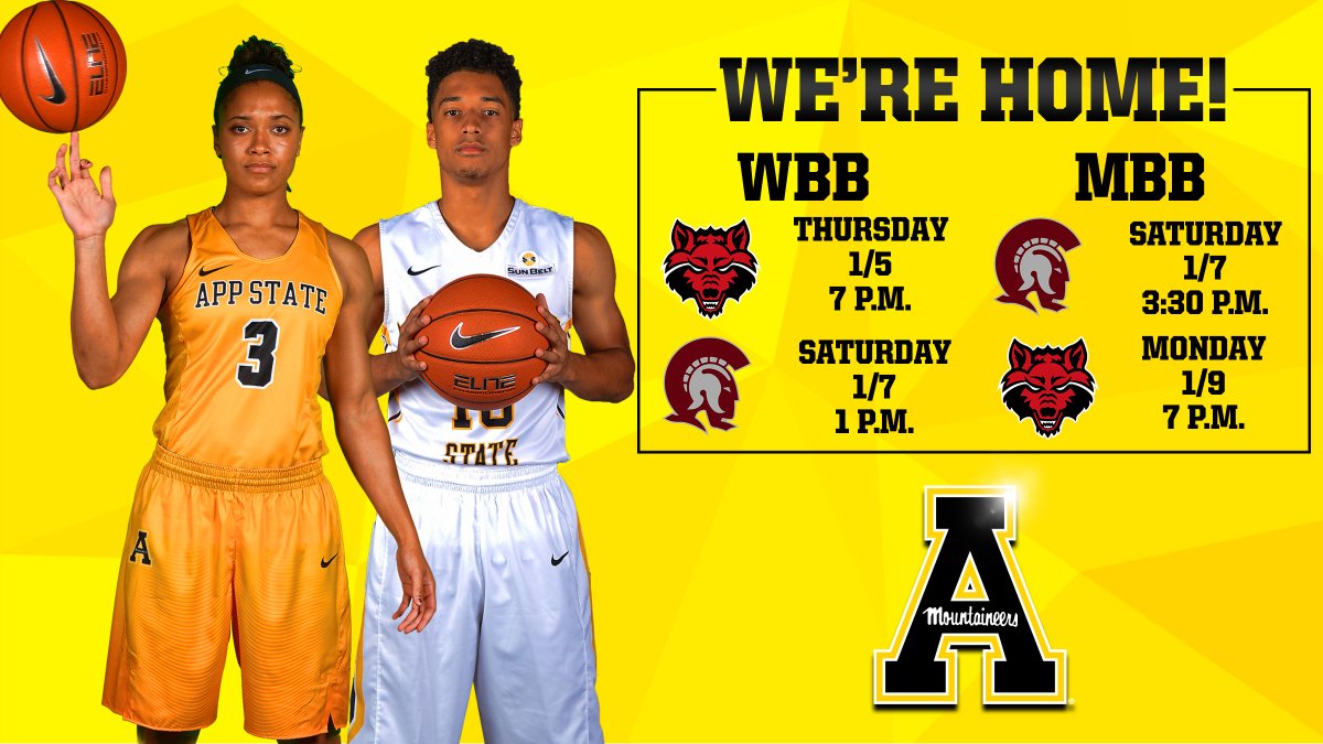 appstatesports's tweet photo. Need plans for the next few days? We got you.

Four 🏀 games on tap this weekend at the Holmes Center!

TICKETS: https://t.co/Smg87p4IV5 https://t.co/zqW0wFBlvm