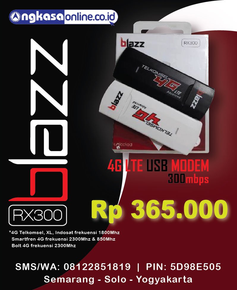 angkasaonline's tweet photo. #modem #blazz #4G #LTE #300mbps untuk #koneksi #internet supercepat, hanya di https://t.co/YSY6yPDZzo #semarang #solo untuk #harga terbaik 🙂 https://t.co/svPz91gAhD