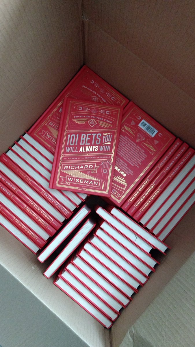 The book 101 Bets by <a href="/RichardWiseman/">Richard Wiseman</a>  makes for a nice gift to all the people who booked me as a magician/cardcheat in the past year.