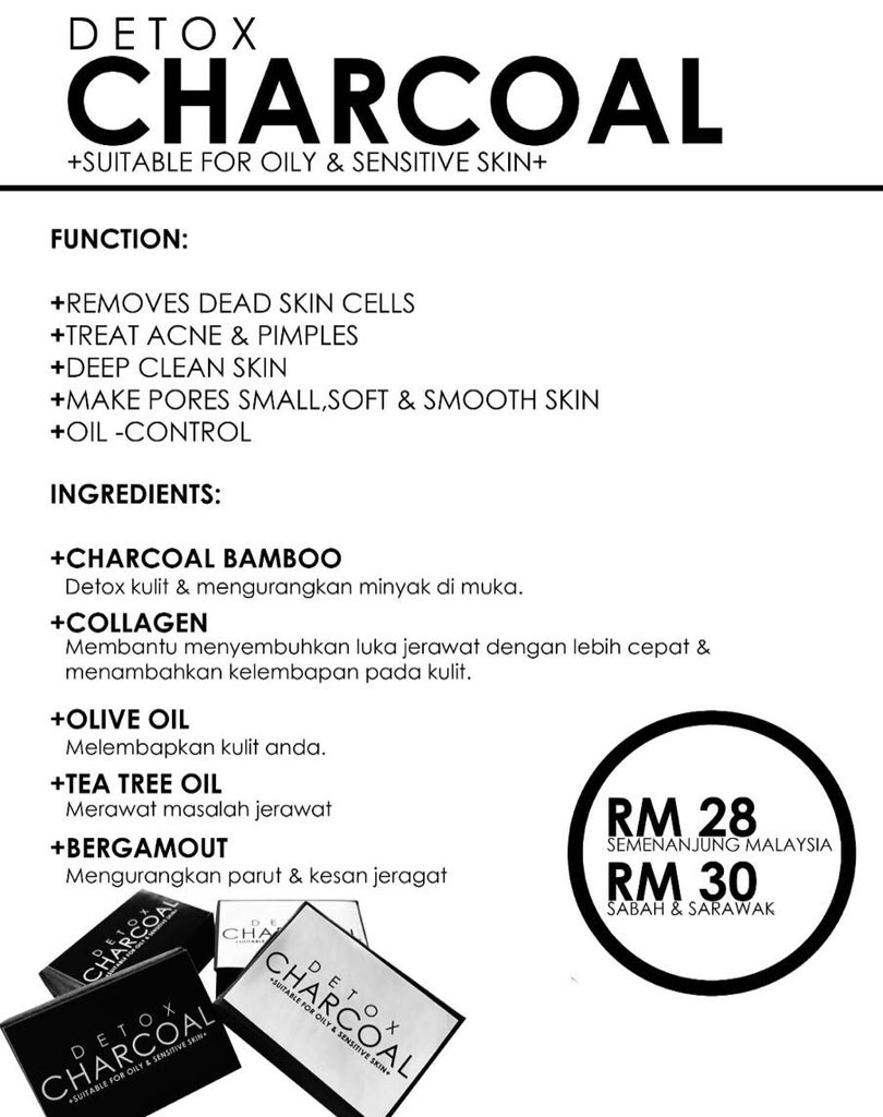 detoxbeauty1's tweet photo. Rugi siapa yang tak try "Detox Charcoal". Jomm dm utk dapatkan harga promosi ๐ #rtcantik #tkiklan @twt_kecantikan @rt_kecantikan https://t.co/dJe3a0lCir