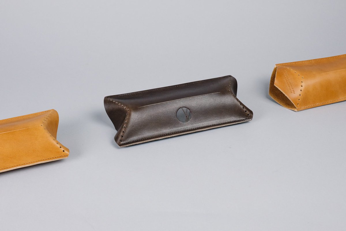 NEW WORK. Designed and handmade leathercases for @KomorebiEyewear  niyona.be/en/portfolios/… #niyona #komorebi #fineleatherstudio