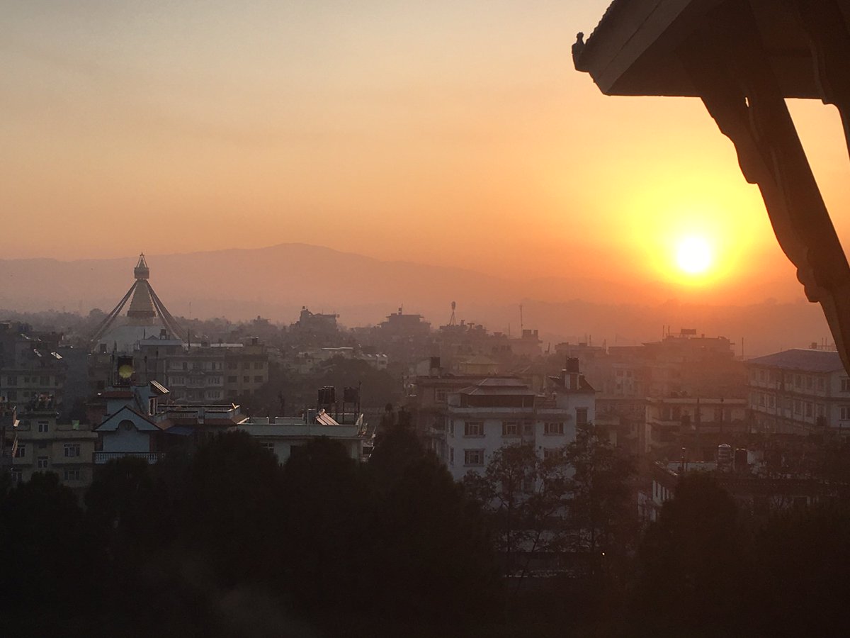 BhavyaRehaniMD's tweet photo. Beautiful morning in Kathmandu during our @CharityH4TW outreach in Nepal! #beautiful #charityH4TW #mhealth #strokeapp https://t.co/QBxfbZZlKg