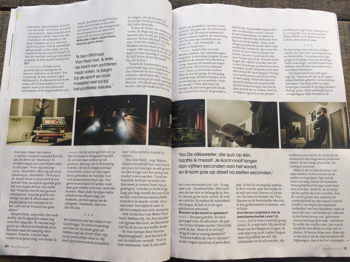 in een koffiebar: <a href="/Knack/">Knack</a> telkens openleggen op deze blz, 5 minuten naar 't wc gaan, terugkomen en roepen "wablief, 6 blz in <a href="/Knack/">Knack</a>  of wat?