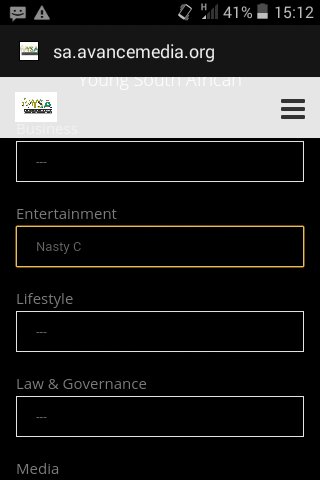 _thandox's tweet photo. Just voted for the Young King @Nasty_CSA ☔for the 2016 Most Influential Young South Africans 

Please do vote : https://t.co/Jk8z39Y7Dj https://t.co/ttTnAoaMXW
