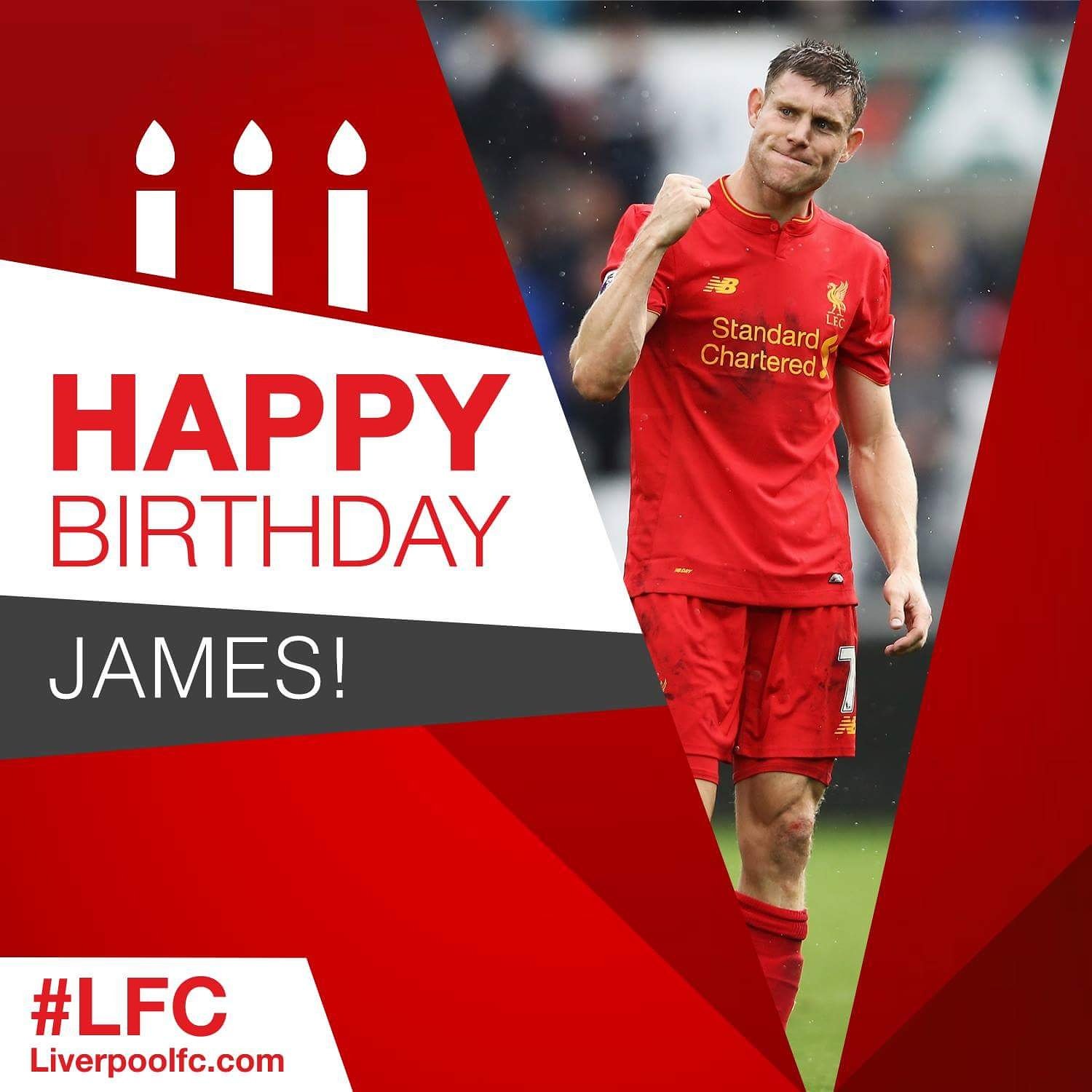 Happy birthday james milner hope you have a brill day       