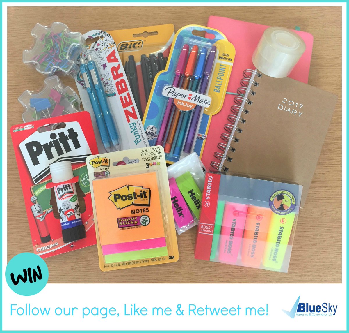 SMOKEYFORMBY's tweet photo. RT @BlueSky_Ltd: It's #Competition! ? follow all 3 steps to WIN this #stationery bundle! Winner 18th Jan. https://t.co/cGSgAbsAGf #bsjn