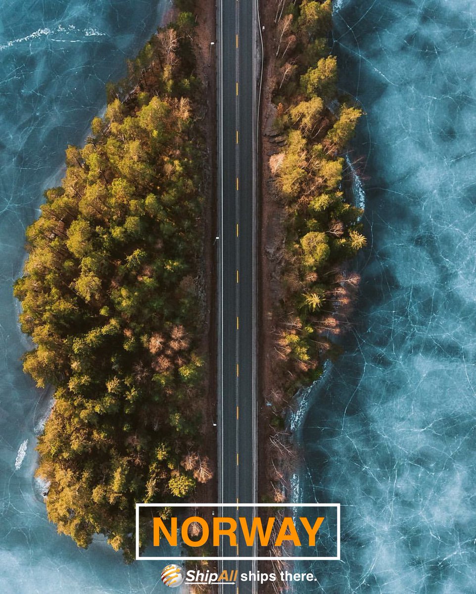 shipall's tweet photo. A bird's eye view of a highway in #Norway. 
#ShipAll #WeShipThere https://t.co/TZfL6WIs4B