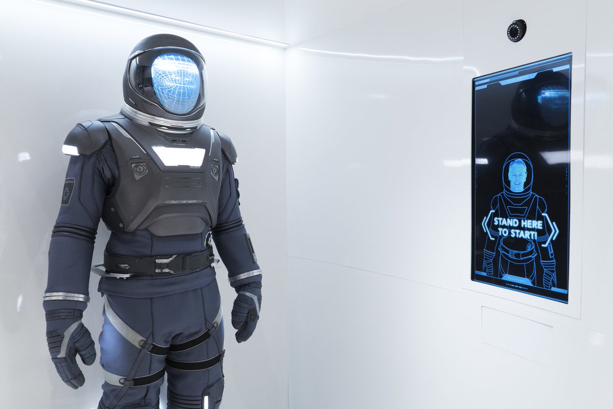 CreditZu's tweet photo. If the spacesuit fits... wear it. #SonySquareNYC #PassengersMovie https://t.co/u2Kio5UYfV