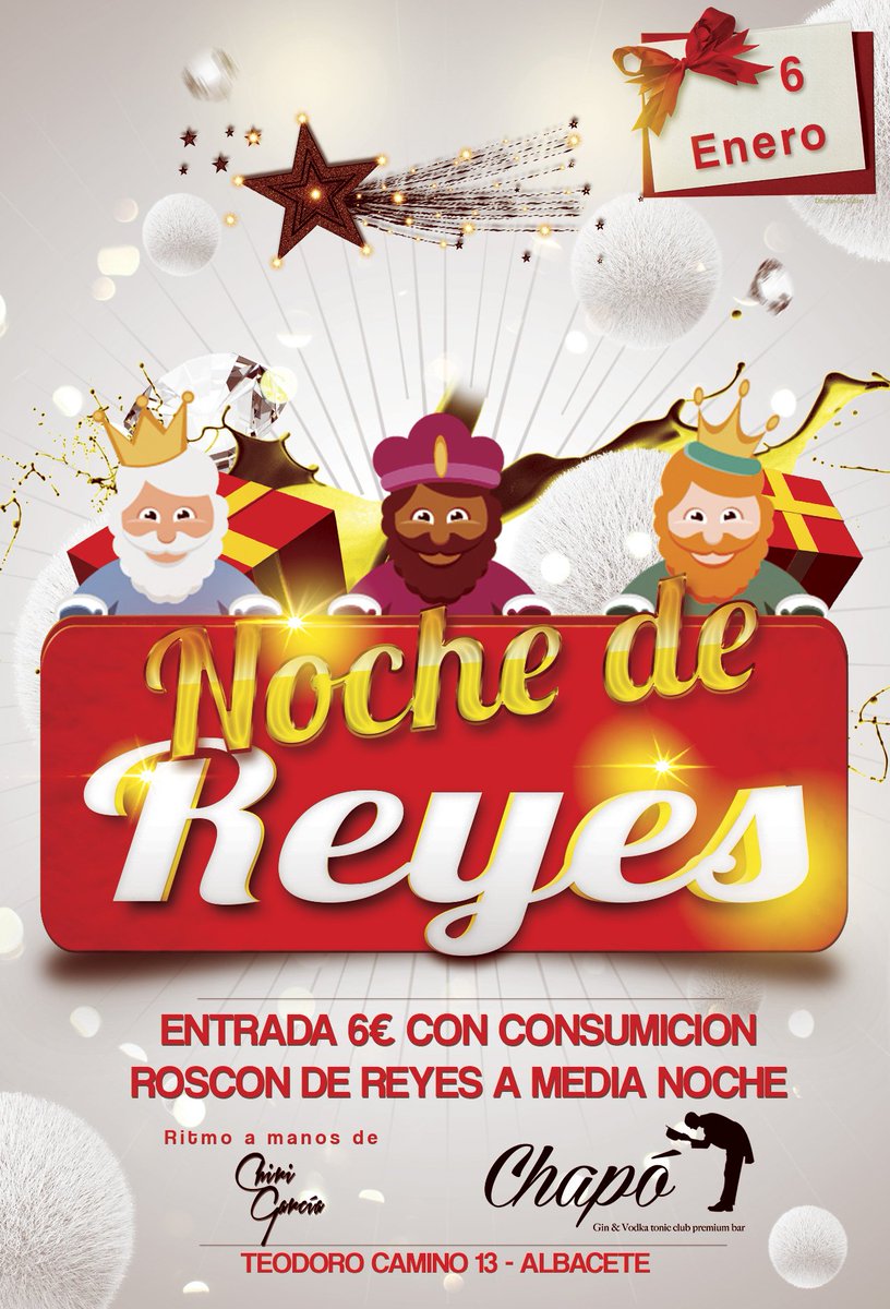 Chapo_Disco's tweet photo. Este jueves Noche de Reyes en Chapó.

¿Te lo vas a perder? https://t.co/46VGDhwYUX