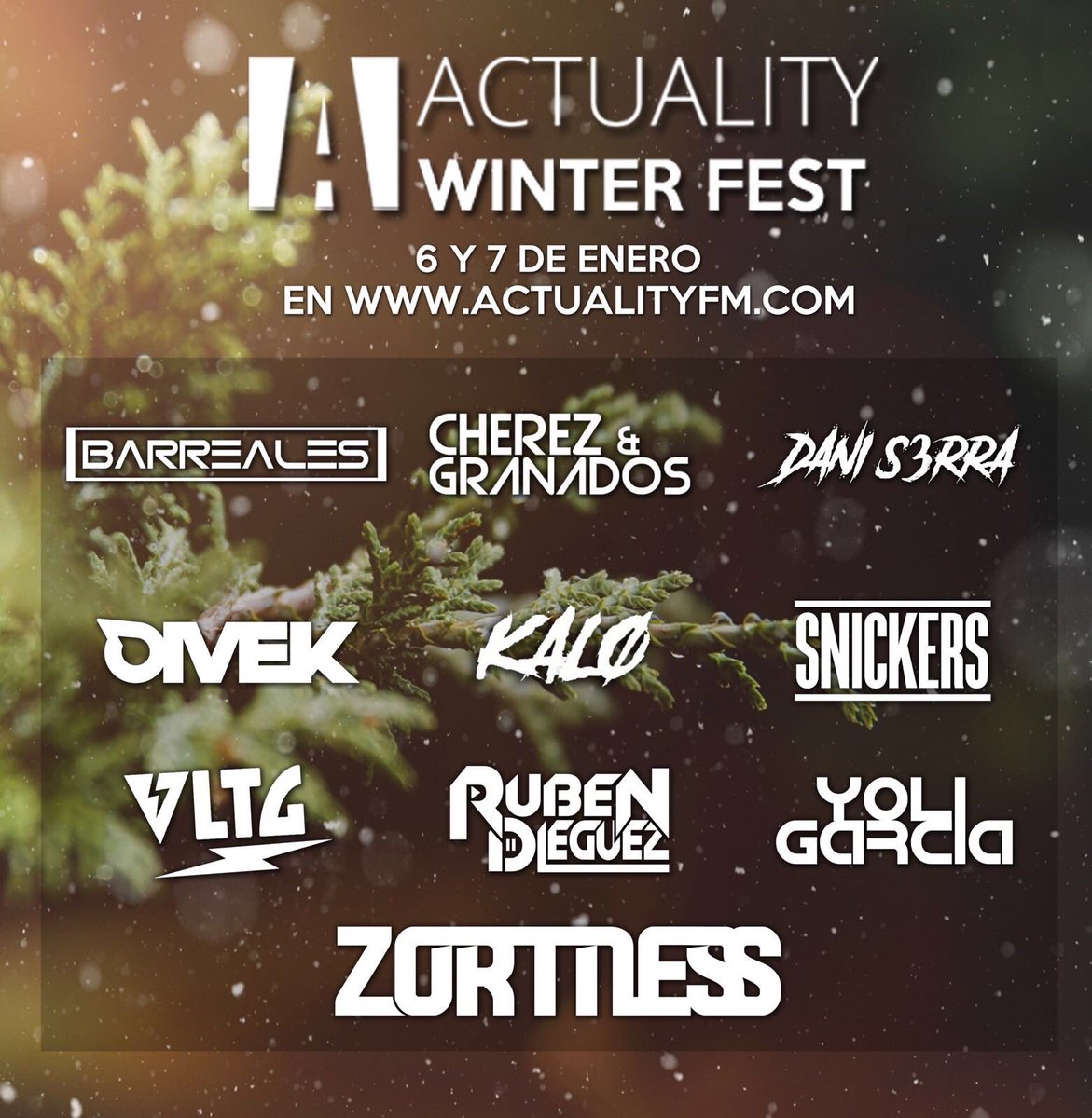 ZORTNESSMUSIC's tweet photo. #ACTUALITYFESTWINTEREDITION
6 - 7 de enero
#ZORTNESS https://t.co/keRyM3DOrw