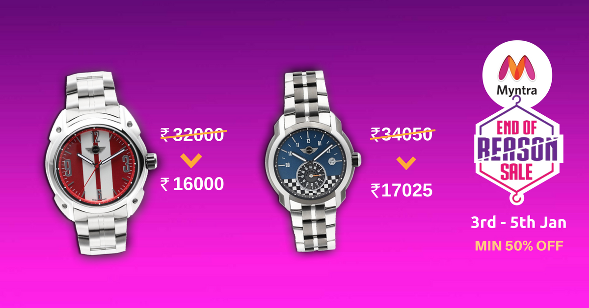mini_watches's tweet photo. Hurry Up!! Best stocks running out fast - Grab #MiniWatches at Min 50% off!!
#MyntraEndOfReasonSale
Buy now: https://t.co/cGL5ihjvb5 https://t.co/H6WaUi64G0
