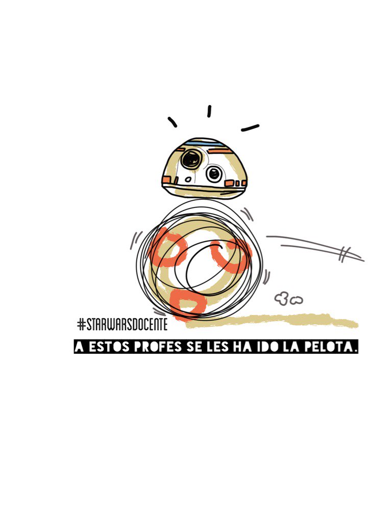 dibupuntes's tweet photo. #StarWarsDocente A los profes se les ha ido la pelota. https://t.co/qJ5qsmUVms