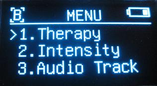 Terapist El Terminali pil ile kullanıldığında pil sembolü otomatik ekrana çıkar. Pil sembolü pilin doluluk seviyesini gösterir.