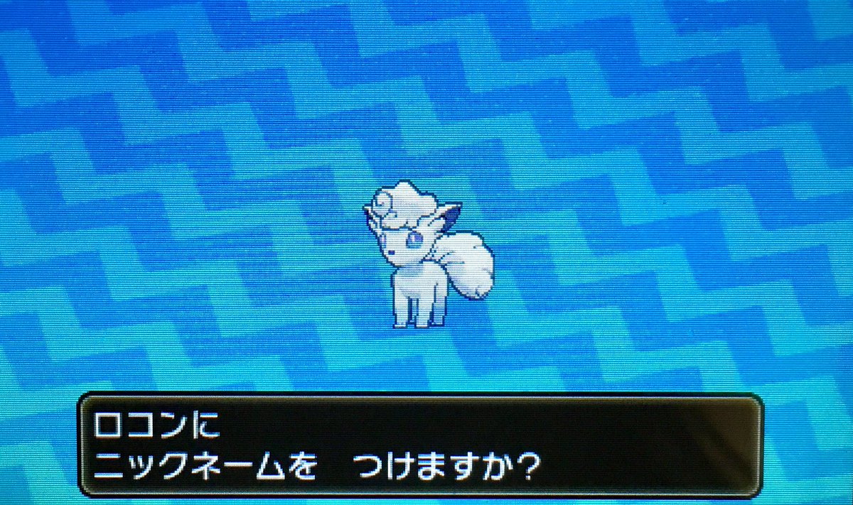 隼レイカ はやぶさの色違いロコン アローラのすがた が生まれました ポケモンサンムーン 色違いポケモン