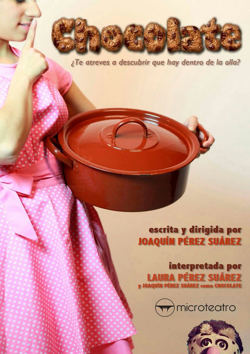 Microchocolate7's tweet photo. ¡FELIZ AÑO 2017! Y con la llegada del nuevo año vuelve "Chocolate" a @microteatro  por el mes de los clásicos. S y D del 7/1 al 5/2 :) https://t.co/0olqcH3fl6