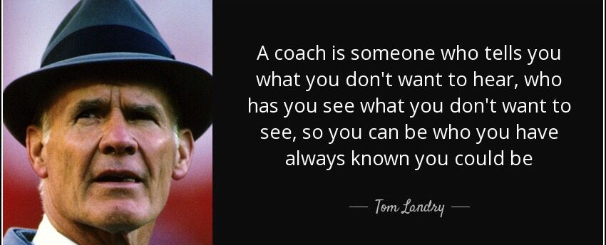 Sometimes the message from a coach may be difficult to hear. It takes character to respond positively.