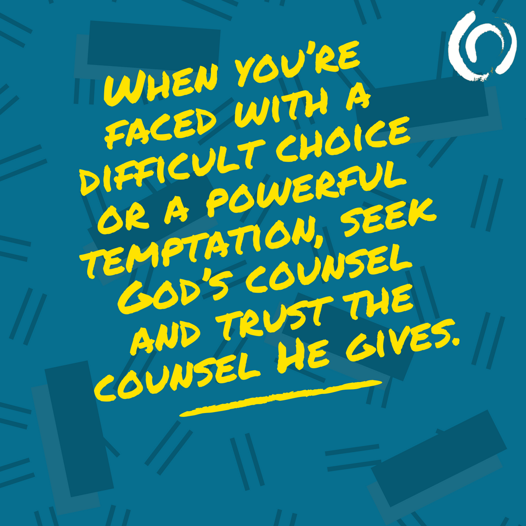 CCCinfoorg's tweet photo. When youโre faced with a difficult choice or a powerful temptation, seek Godโs counsel and trust the counsel He gives. #myccc #VisitCCC #Cโฆ https://t.co/gyNA8fvzH4