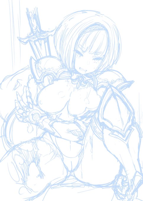 りょなけ本表紙ラフ 