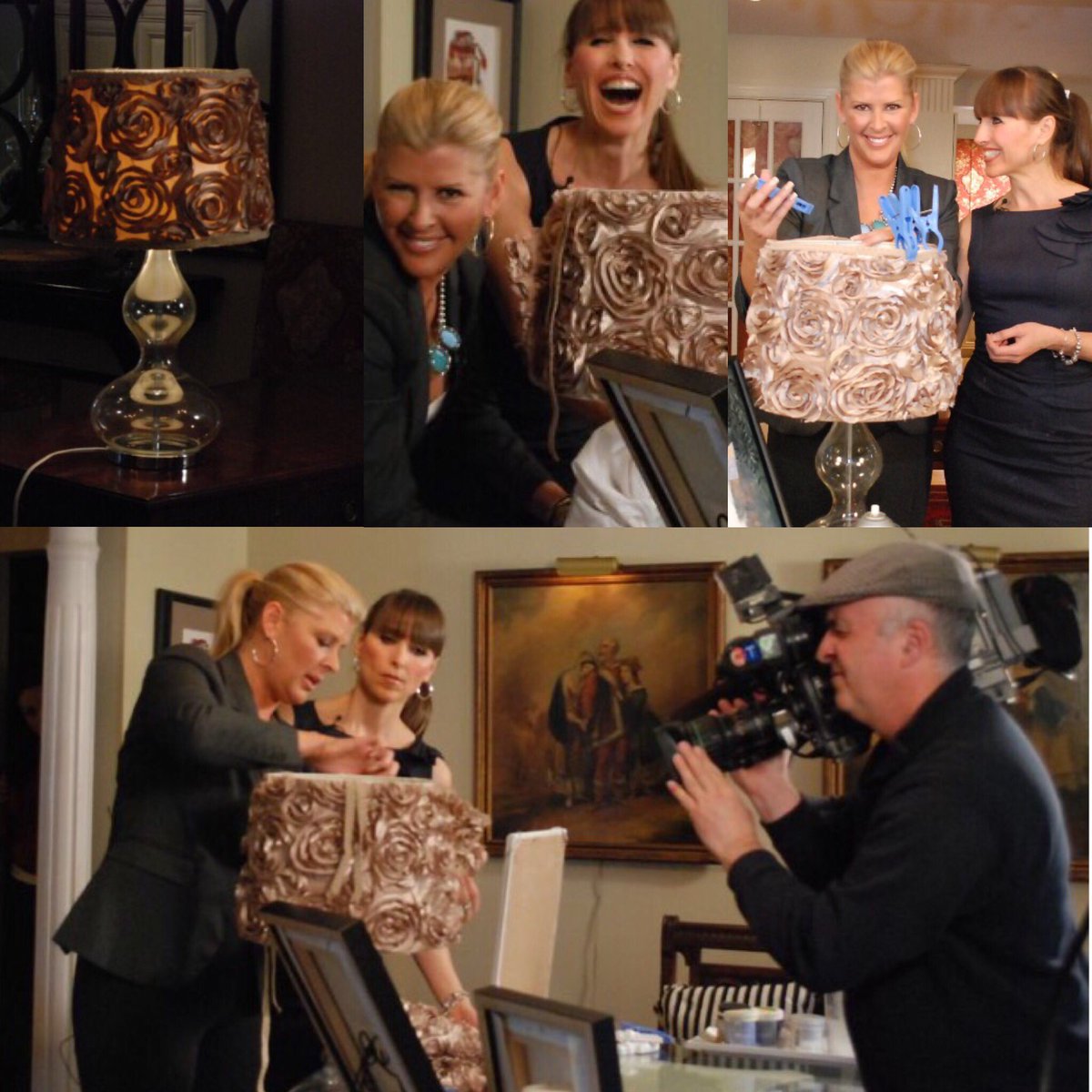 leeannlacroix's tweet photo. Giggles and Demo for custom made lamps #LoveMyGirl #lovemylife #project613 #decor @CTV_Television https://t.co/riJAD9MStF