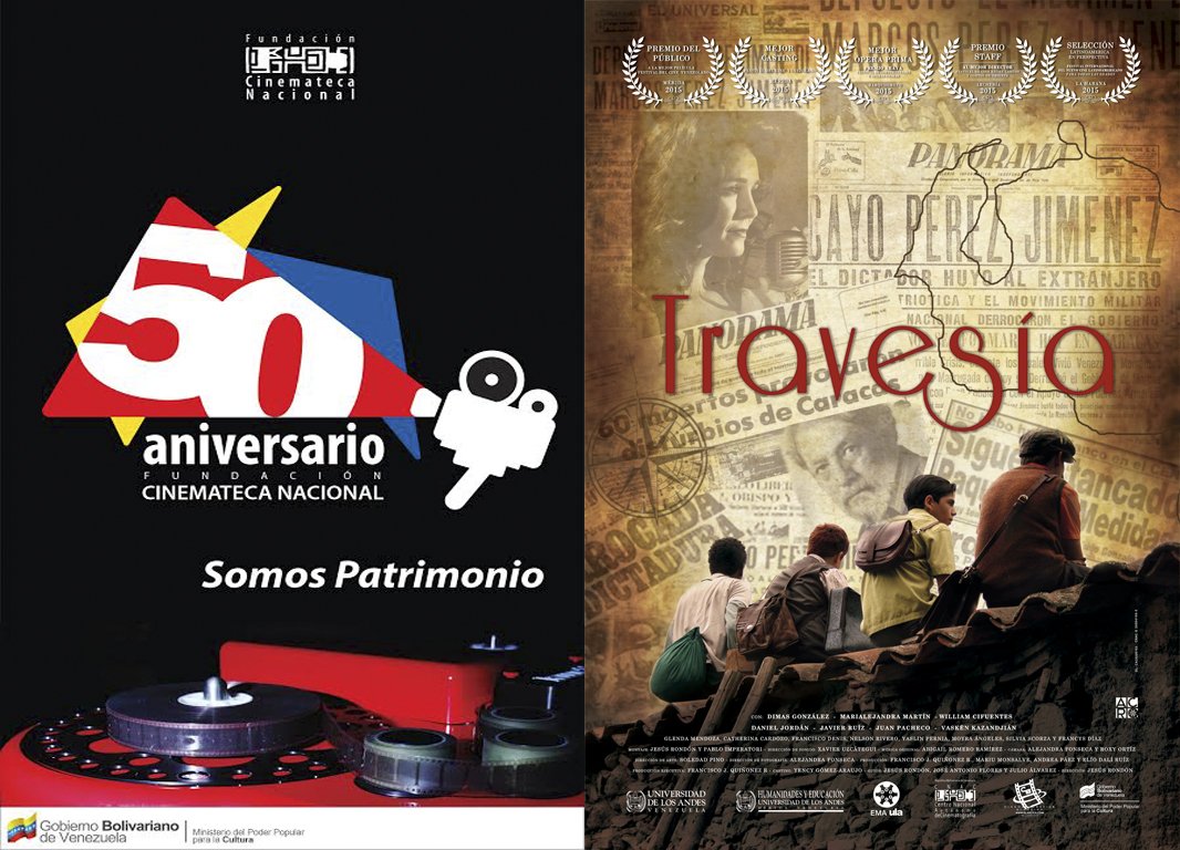 TRAVESÍA Celebra el día del cine nacional y los 50º de la <a href="/cinematecavzla/">Cinemateca Nacional</a> ENERO2017 #Ccs #Mcbo #SanCristóbal #Macuto cinemateca.gob.ve/fcn/wp-content…