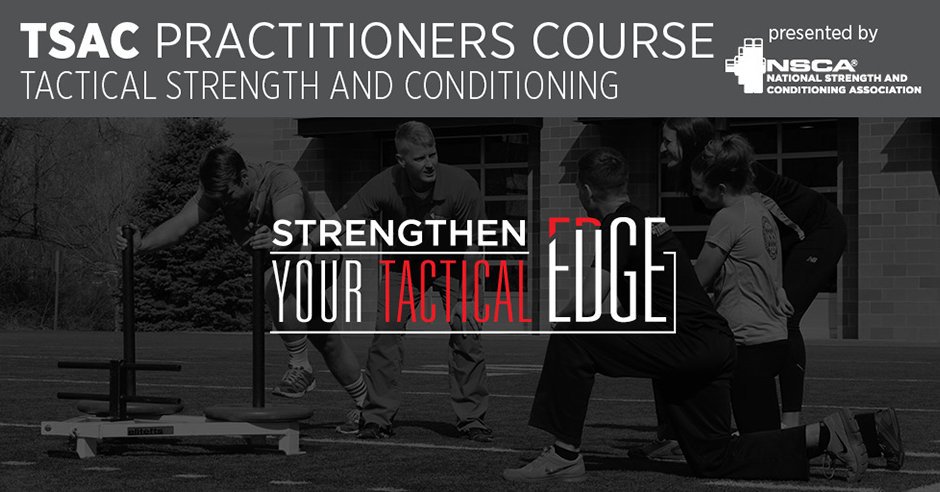 NSCA's tweet photo. #TSACcourse provides tactical facilitators w/ tools to ⬇️ injury risk &amp; ⬆️longevity! VB #TSACcourse starts up 3.6 - https://t.co/bK507d2jfw https://t.co/gu6hCCUTp4