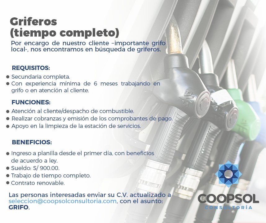 CoopsolConsult's tweet photo. Oportunidad de #empleo. Envíanos tu C.V. a seleccion@coopsolconsultoria.com. #Coopsol #GrupoCoopsol #Trabajo. https://t.co/45cb6bbzoW