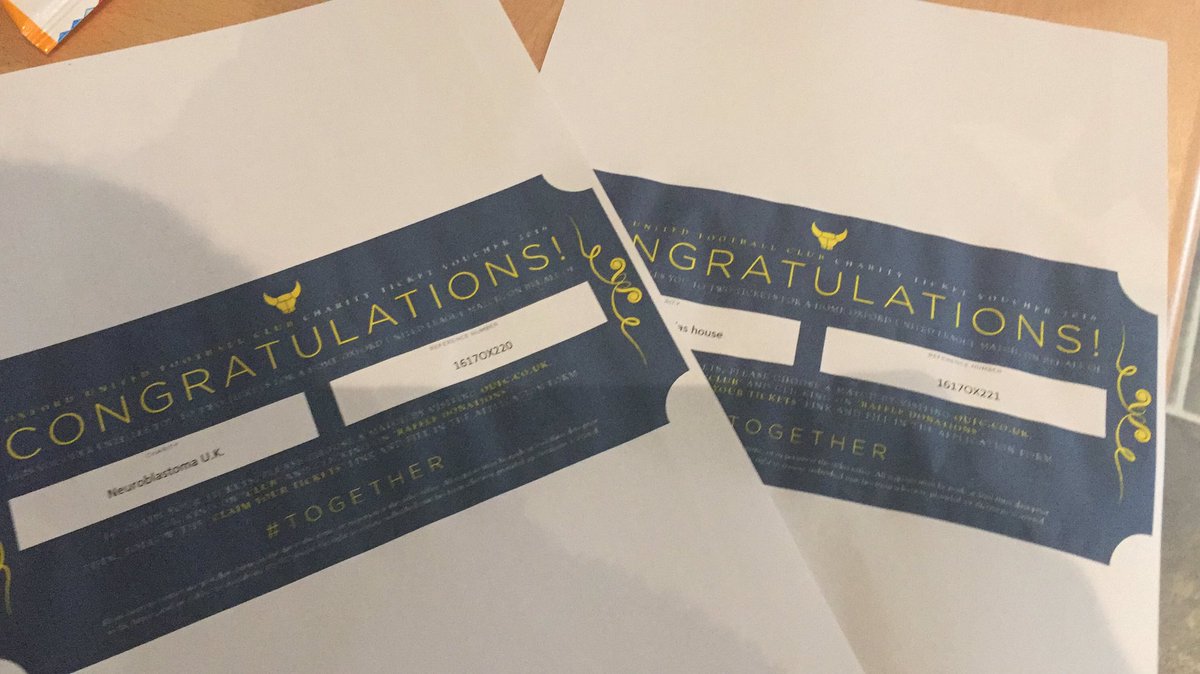 islaswings's tweet photo. @OUFCOfficial   Thank you so much for your kind donation #charity #childhoodcancer #neuroblastoma #OneStepCloser https://t.co/Imxbn61kiL