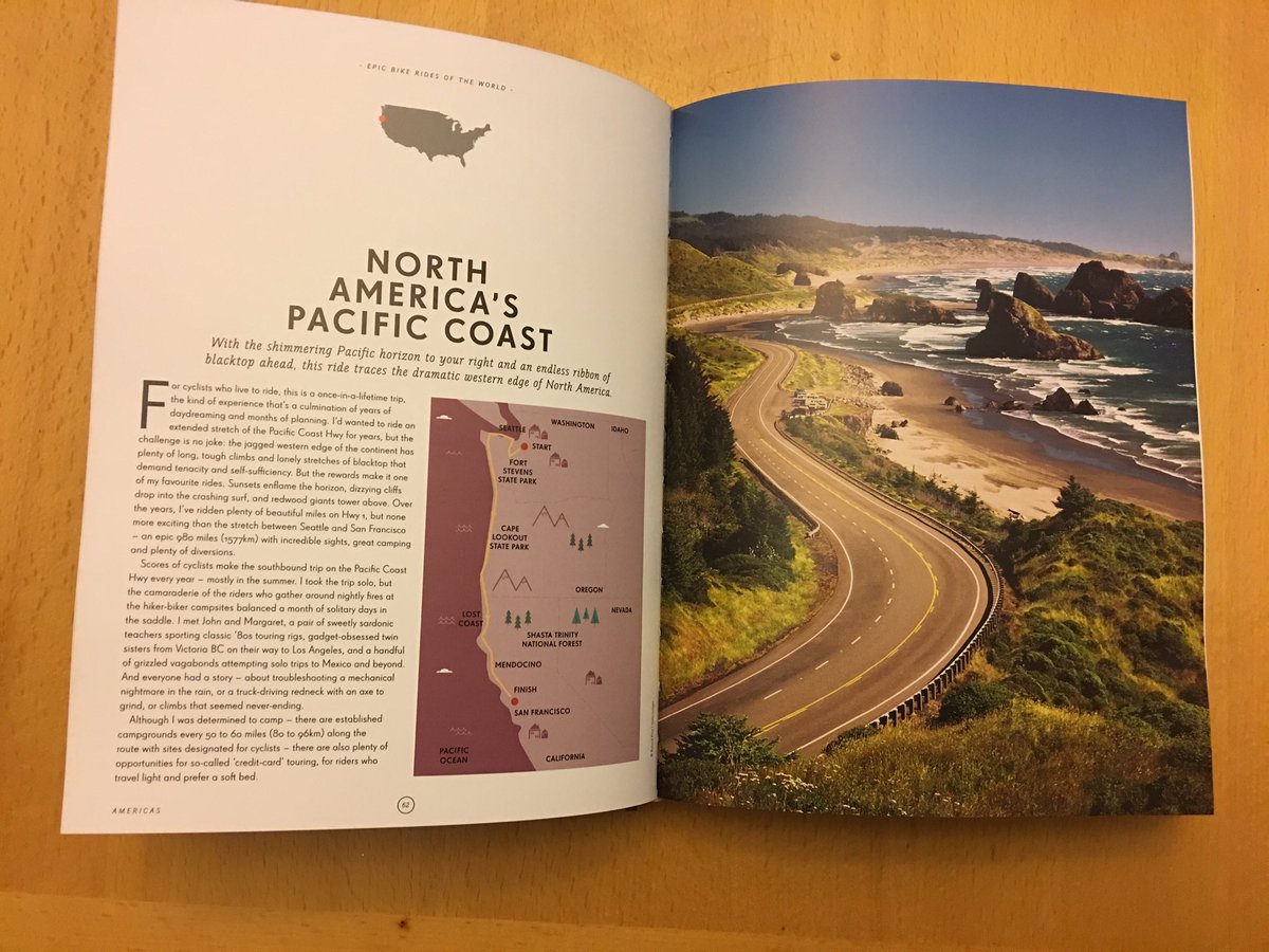cfarivar's tweet photo. One of my favorite birthday gifts this week! @lonelyplanet book: "Epic Bike Rides of the World" 🚲 🌎 https://t.co/a8qy9eYhTG