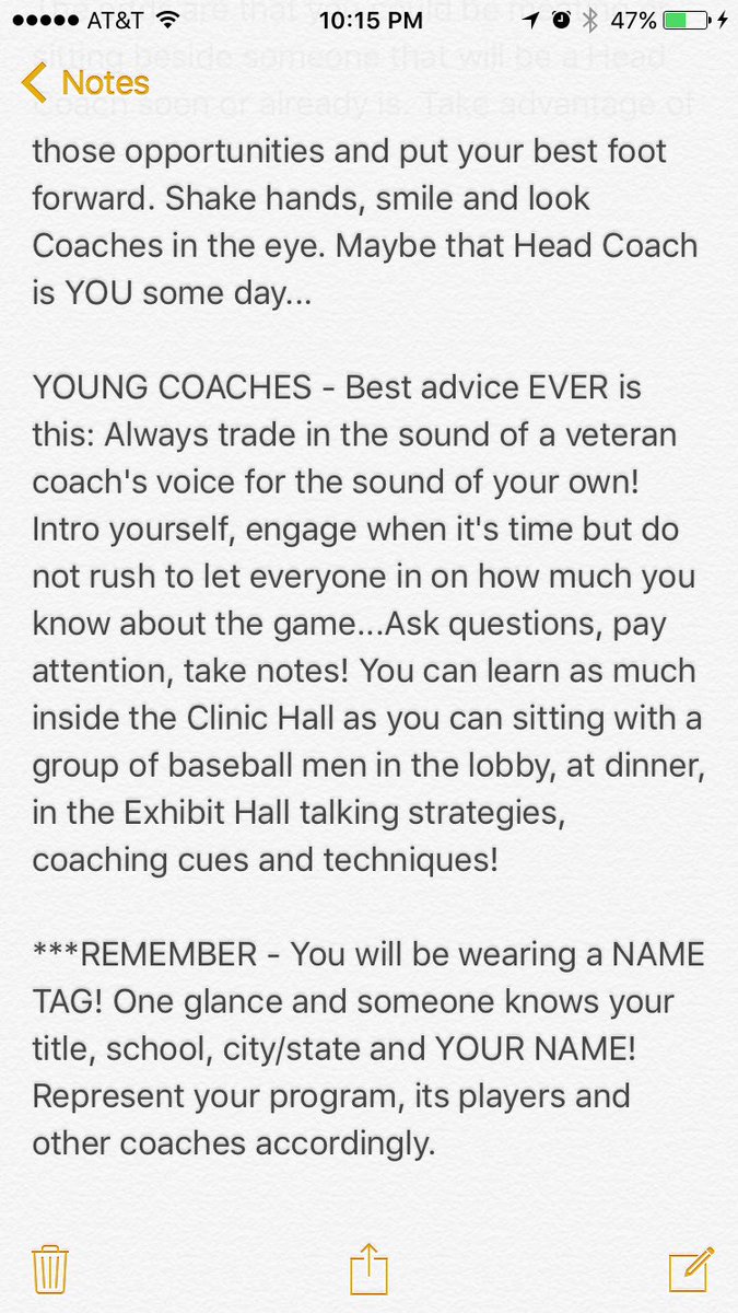 ABCA1945's tweet photo. #7 - Being aware of your surroundings: Embracing the Opportunity &amp; Responsibility it represents

⚾ It's one big job interview! #👊 #ABCAkeys https://t.co/Gw1XqTuWxu