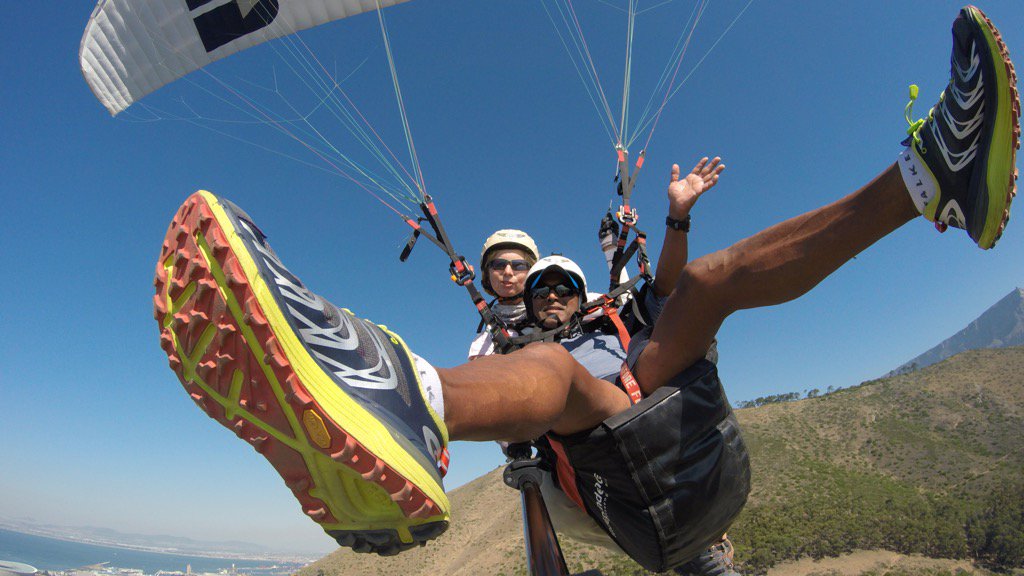 Goliath218's tweet photo. @HOKAONEONE SpeedGoat flying high above Cape Town. https://t.co/PU2y9nguTr