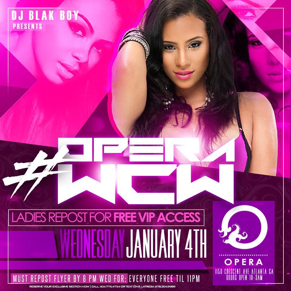 DJBlakBoy's tweet photo. Meet me at the first Opera Wednesday of the year! I'm spinnin LIVE on the 1s and 2s. Gonna be lit! #OperaWCW https://t.co/NrEplOYk0o