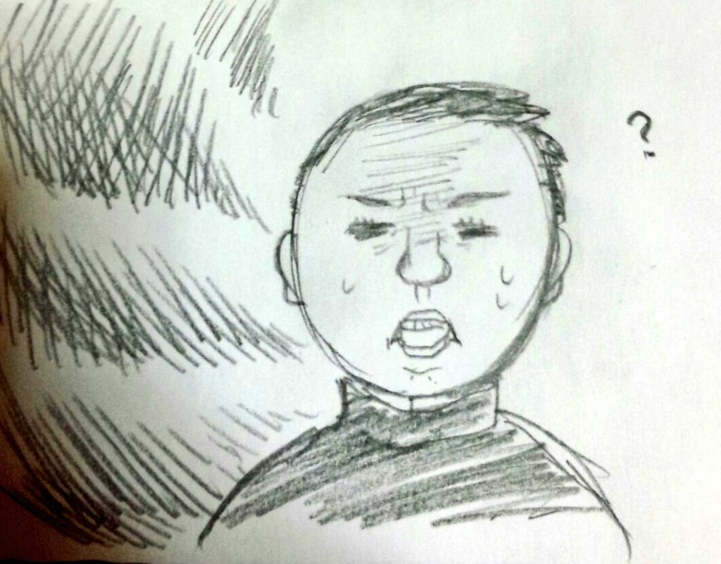 ちなみに私が一生懸命想像して描いた
「幸夫君と覆面強盗」はこんな感じでした 