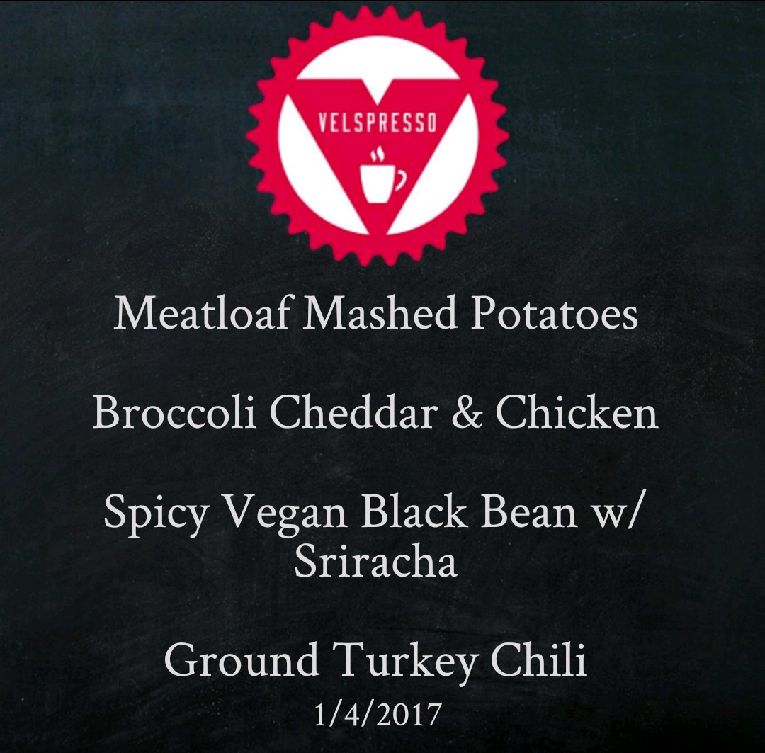 Brrrr....Warm up #MKE @ #VelspressoCafeMKE's #pedalcart w/ these comfort #soups + #grilledcheese = Yum!! 

#StoneCreekCoffee #TheSoupMarket