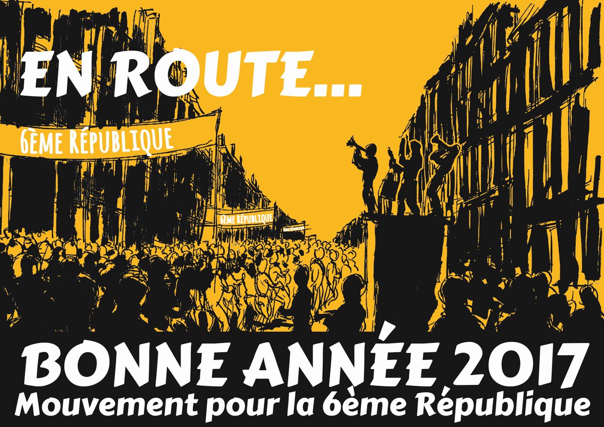 Mouv6eRep's tweet image. Meilleurs vœux de Constituante pour l&apos;année 2017 !