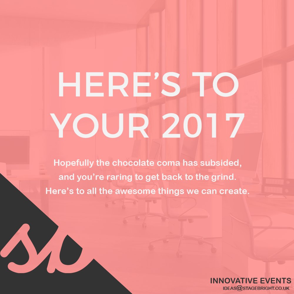 Happy New Year - It's going to be great #happynewyear #eventprofs