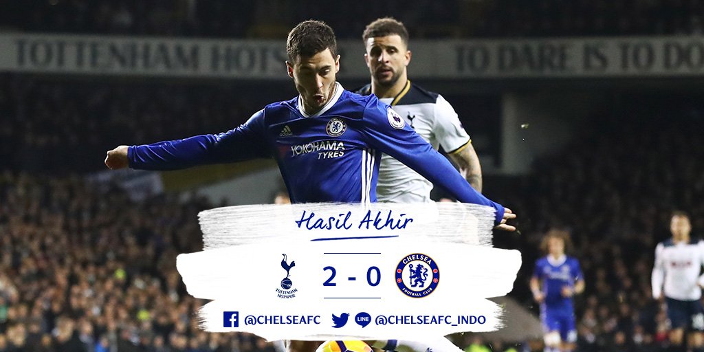 Hasil akhir: Tottenham 2-0 Chelsea #CFCIndo