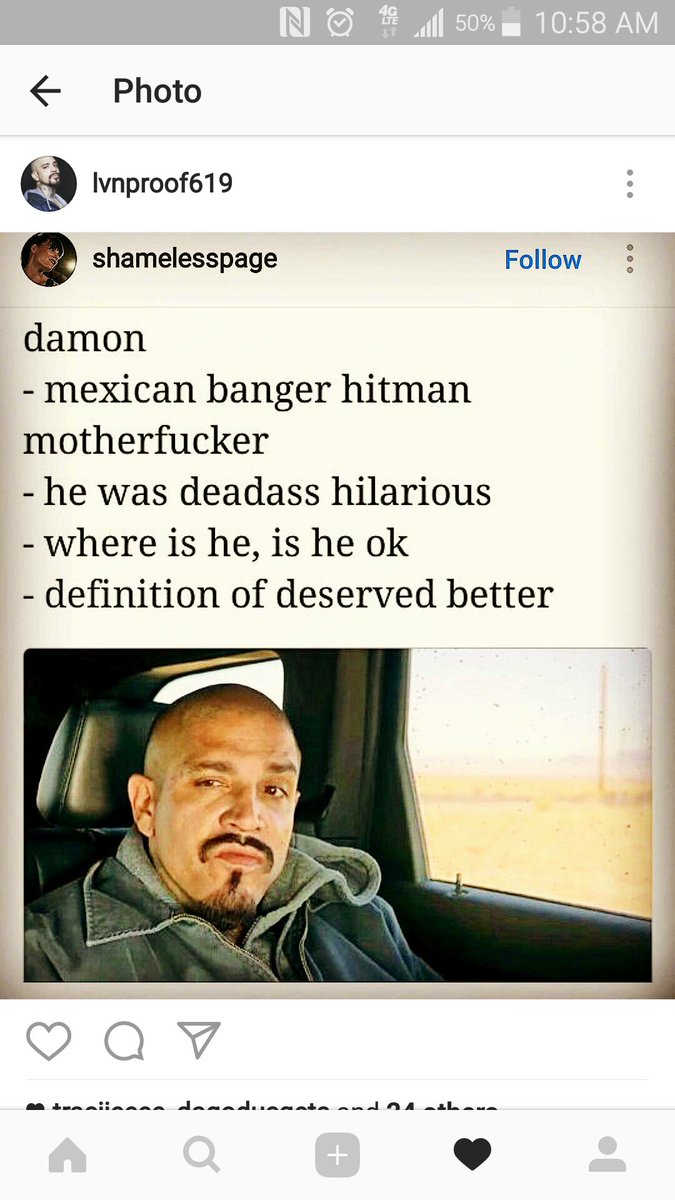 #SHAMELESS  DAMON,MEXICAN HIT MAN BANGER MOTHER FUCKER!!!