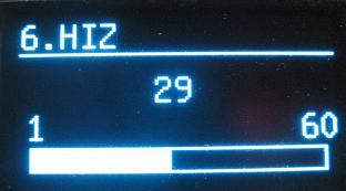 Terapiye başlanılmak istenen uyaran hızı menüden terapi öncesinde ayarlanabilir.