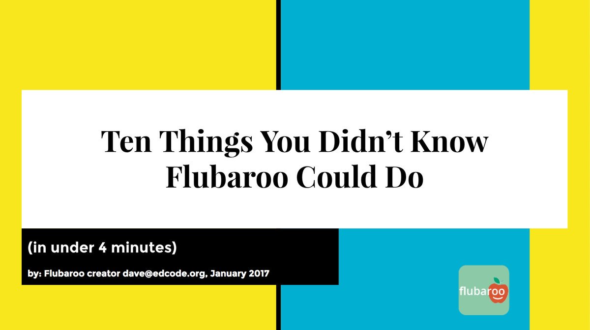 flubaroo's tweet photo. Ten Things You Didn't Know Flubaroo Could Do: https://t.co/dgENWO19Or https://t.co/MKSHrl4tbD