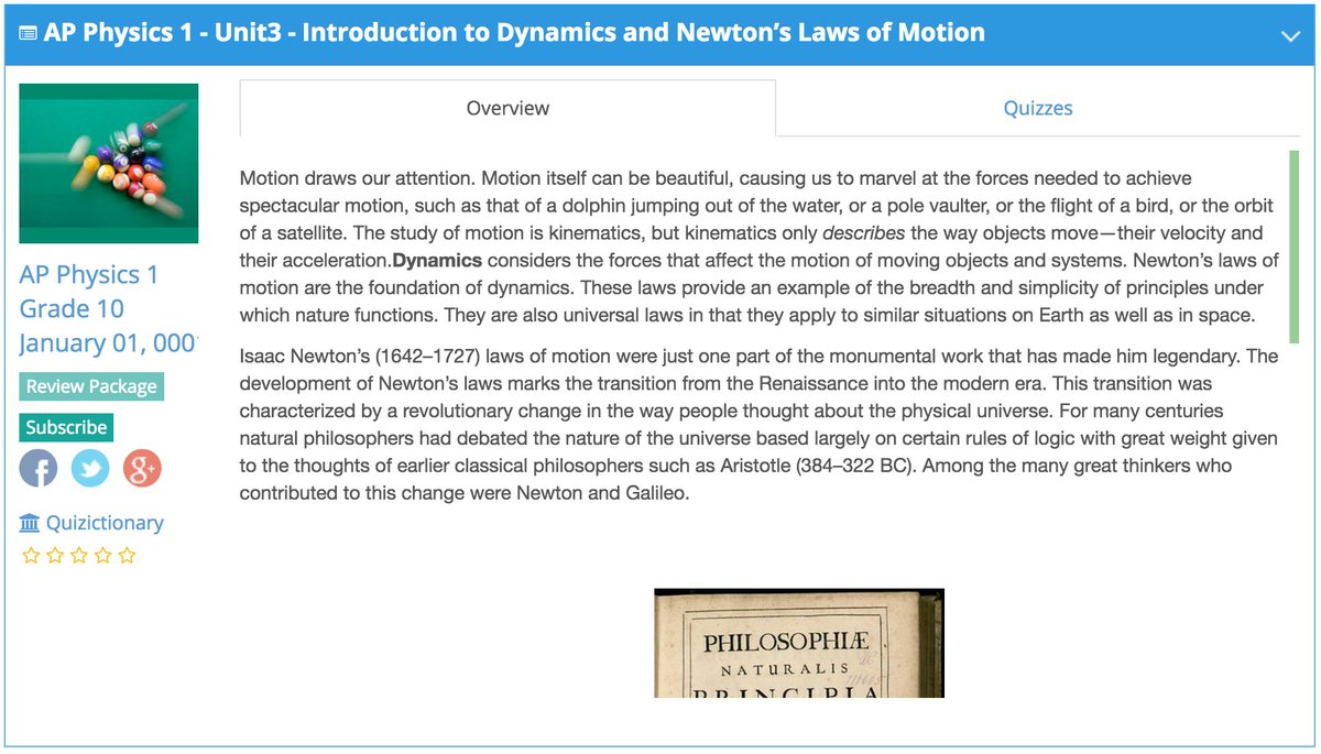 quizictionary's tweet photo. AP Physic #APPhysics #Physics Introduction to Dynamics and Newton’s Laws of Motion https://t.co/AhLGL7hOHg
