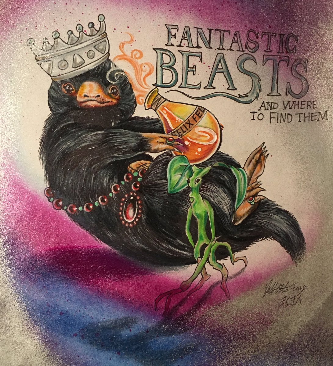 dalliselda's tweet photo. #FantasticBeasts #ELDA @FantasticBeasts (link to timelapse video>) https://t.co/nR8C1CcjN0 https://t.co/9DrjEvmMgh