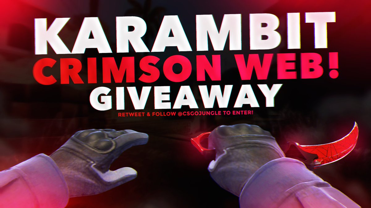 Karambit Crimson Web FT (StatTrak) Giveaway🎆           ($312.32)

-Follow us
-RT
Tag some friends