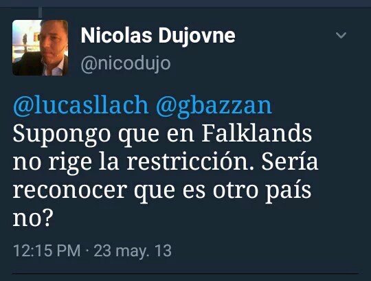 sangpvv's tweet photo. Malvinas ? Que es eso? Re pardo. Digasmole Falklands que tiene mas onda y esta en inglés....
#EsDePRO 
#CAMBIEMOS https://t.co/9Ioe4NY2b7