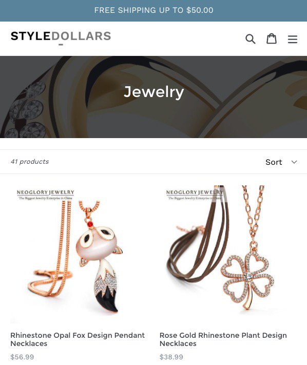 StyleDollars's tweet photo. #FREE #SHIPPING UP TO $50.00 - #styledollars #freeshipping #DEALS are on. #shopping #jewelry #style #fashion https://t.co/wgSPRi5vZ9