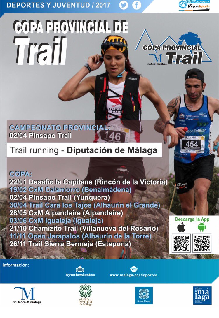 DeportesDipMlg's tweet photo. Preparados para la II Copa Provincial de Trail @diputacionMLG ? https://t.co/JeCPK6lJbD
