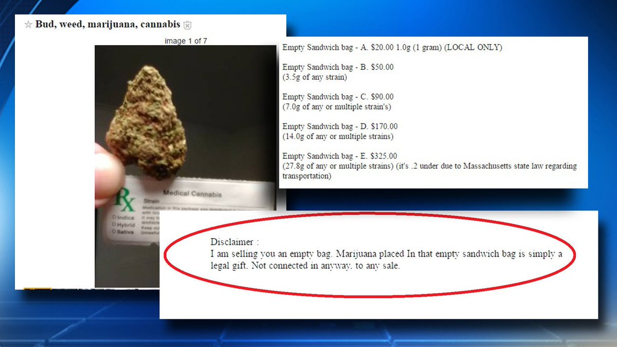New #Craiglist add offers free #marijuana, you just have to pay for the plastic bags bit.ly/2j5jgu4 https://t.co/CvtTt6Y6tc