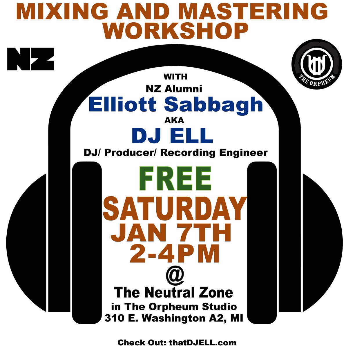 neutral_zone's tweet photo. @ThatDJEll hosts a mixing and mastering workshop @TheB_SideVenue #DJELL #annarbormusic #neutralzone #thebside #orpheum #djworkshop https://t.co/vmyPz9NYLw