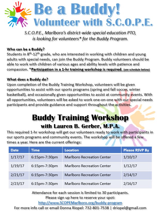 Students in 8th-12th grade looking to get some community service hours - SCOPE #monmouthcounty #newjersey needs volunteers. Please share!