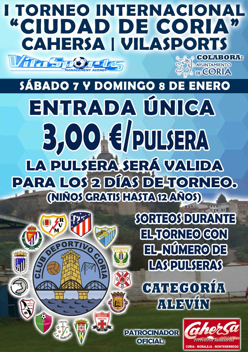 CDCORIA's tweet photo. I Torneo Internacional "Ciudad de Coria" Cahersa-Vilasports #CanteraCeleste ⚽⚽ https://t.co/EKoaMbE4nN