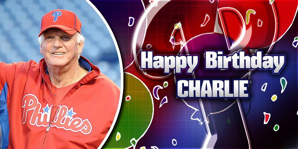 Happy Birthday to the winningest manager in history, Charlie Manuel! 